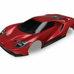 Traxxas Body Ford GT Red (painted Decals Applied) (tail Lights Exhaust Tips Mounting Hardware (part 8314) Sold Separately)