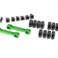 Traxxas Mounts Suspension Arms Aluminum (green-anodized) (front Rear)/ Hinge Pin Retainers (12)/ Inserts (6)