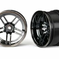 Traxxas Wheels 1.9 Split-spoke (black Chrome) (wide Rear) (2)