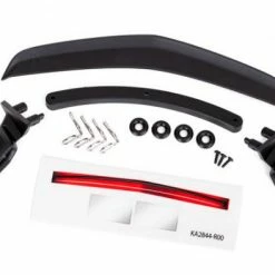 Traxxas Mirrors Side Black (left Right)/ Mirror Retainers (2)/ Body Clips (4)/ O-rings (4)/ Spoiler Black/ Spoiler Retainer (1)/ 1.6x5 BCS (self-tapping) (3)