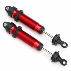 Traxxas Shocks GTR 139mm Aluminum (red-anodized) (fully Assembled W/o Springs) (rear Threaded) (2)