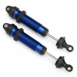 Traxxas Shocks GTR 139mm Aluminum (blue-anodized) (fully Assembled W/o Springs) (rear Threaded) (2)