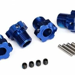 Traxxas Wheel Hubs Splined 17mm (blue-anodized) (4)/ 4x5 GS (4) 3x14mm Pin (4)