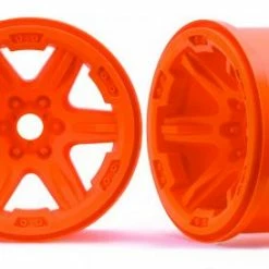 Traxxas Wheels 3.8 (orange) (2) (17mm Splined)