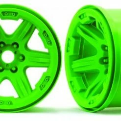 Traxxas Wheels 3.8 (green) (2) (17mm Splined)
