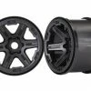 Traxxas Wheels 3.8 (black) (2) (17mm Splined) ** CLEARANCE **