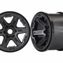 Traxxas Wheels 3.8 (black) (2) (17mm Splined) ** CLEARANCE **