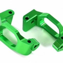 Traxxas Caster Blocks (c-hubs) 6061-T6 Aluminum (green-anodized) Left Right/ 4x22mm Pin (4)/ 3x6mm BCS (4)/ Retainers (4)