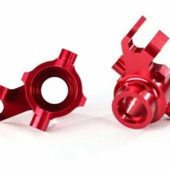 Traxxas Steering Blocks 6061-T6 Aluminum (red-anodized) Left Right