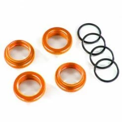 Traxxas Spring Retainer (adjuster) Orange-anodized Aluminum GT-Maxx Shocks (4) (assembled With O-ring)