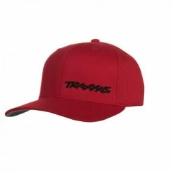 Traxxas Flex Hat Curve Bill Red / Black Small Traxxas Logo