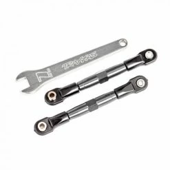 Traxxas Camber Links, Front (TUBES Charcoal Gray-anodised, 7075-T6 Aluminium, Stronger Than Titanium) (2) (assembled With Rod Ends And Hollow Balls)/ Aluminium Wrench (1) (fits Drag Slash)