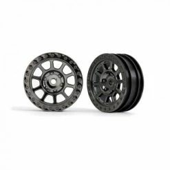 Traxxas Wheels, 2.2 (black Chrome) (2) (Bandit Front)