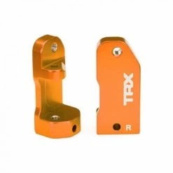 Traxxas Caster Blocks, 30-degree, Orange-anodised 6061-T6 Aluminium (left + Right)/ Suspension Screw Pin (2)