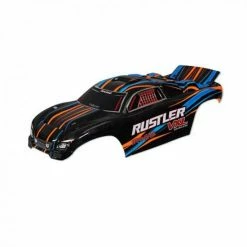 Traxxas Body, Rustler VXL, Orange (painted, Decals Applied)