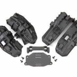 Traxxas Fenders, Inner (narrow), Front + Rear (for Clipless Body Mounting) (2 Each)/ Rock Light Covers (8)/ Battery Plate/ Body Mount/ 3x8 Flat-head Screws (4)/ 25x6 CS (10)