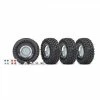 Traxxas Tyres And Wheels, Assembled, Glued (19 Chrome Wheels, Canyon Trail 46x19 Tyres) (4 Pcs)/ Center Caps (4 Pcs)/ Decal Sheet (requires 8255A Extended Stub Axle)