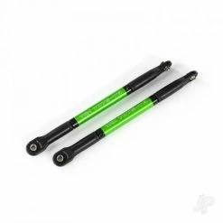 Traxxas Push Rods, Aluminum (green-anodized) (2) (assembled With Rod Ends)