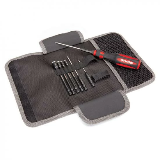 Traxxas Speed Bit Essentials Set, Hex And Nut Driver, 7-piece, Includes Premium Handle (Medium), Travel Pouch, Hex Drivers (straight 15mm, 20mm, 25mm) And Nut Drivers (50mm, 55mm, 70mm, And 80mm), 1 / 4 Drive - Image 11