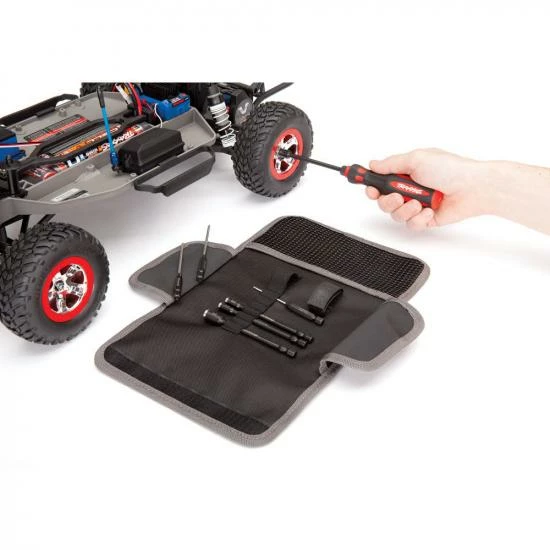 Traxxas Speed Bit Essentials Set, Hex And Nut Driver, 7-piece, Includes Premium Handle (Medium), Travel Pouch, Hex Drivers (straight 15mm, 20mm, 25mm) And Nut Drivers (50mm, 55mm, 70mm, And 80mm), 1 / 4 Drive - Image 7