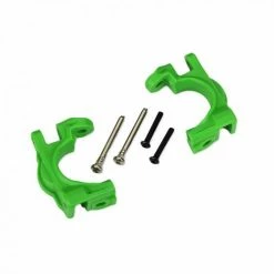 Traxxas Caster Blocks (c-hubs), Extreme Heavy Duty, Green (left + Right)/ 3x32mm Hinge Pins (2)/ 3x20mm BCS (2) (for Use With 9080 Upgrade Kit)