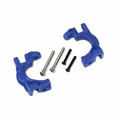 Traxxas Caster Blocks (c-hubs), Extreme Heavy Duty, Blue (left + Right)/ 3x32mm Hinge Pins (2)/ 3x20mm BCS (2) (for Use With 9080 Upgrade Kit)