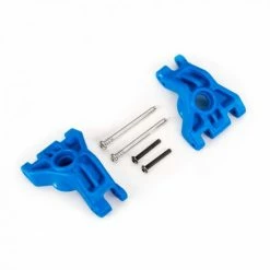 Traxxas Carriers, Stub Axle, Rear, Extreme Heavy Duty, Blue (left + Right)/ 3x41mm Hinge Pins (2)/ 3x20mm BCS (2) (for Use With 9080 Upgrade Kit)