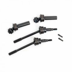 Traxxas Driveshafts, Front, Extreme Heavy Duty, Steel-spline Constant-velocity With 6mm Stub Axles (complete Assembly) (2) (for Use With 9080 Upgrade Kit)