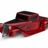 Traxxas Body, Factory Five 35 Hot Rod Truck, Complete (red) (painted, Decals Applied) (includes Front Grille, Side Mirrors, Headlights, Tail Lights, Foam Pads)