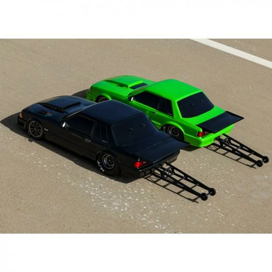 Traxxas Body, Ford Mustang, Fox Body, Black (painted, Decals Applied) (includes Side Mirrors, Wing, Wing Retainer, Rear Body Mount Posts, Foam Body Bumper, + Mounting Hardware) - Image 5