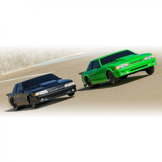 Traxxas Body, Ford Mustang, Fox Body, Black (painted, Decals Applied) (includes Side Mirrors, Wing, Wing Retainer, Rear Body Mount Posts, Foam Body Bumper, + Mounting Hardware) - Image 8