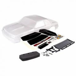 Traxxas Body, Ford Mustang, Fox Body (clear, Requires Painting)/ Window Masks/ Decal Sheet