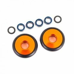 Traxxas Wheels, Wheelie Bar, 6061-T6 Aluminium (orange-anodised) (2)/ 5x8x2.5mm Ball Bearings (4)/ O-rings (2)/ 5x8x0.3mm TW (2)