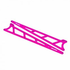 Traxxas Side Plates, Wheelie Bar, Pink (Aluminium) (2)