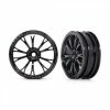 Traxxas Wheels, Weld Gloss Black (front) (2)