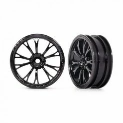 Traxxas Wheels, Weld Gloss Black (front) (2)