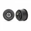 Traxxas Wheels, Weld Black Chrome (rear) (2)
