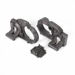 Traxxas Gearbox Halves, Left + Right/ Differential Cover (charcoal Gray)