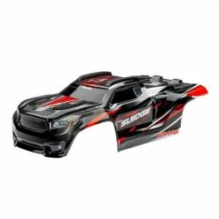 Traxxas Body, Sledge, Red / Window, Grille, Lights Decal Sheet (assembled With Front + Rear Body Mounts And Rear Body Support For Clipless Mounting)