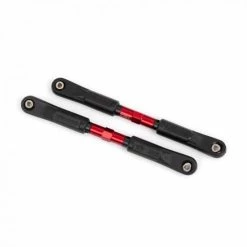 Traxxas Camber Links, Front, Sledge (TUBES Red-anodised, 7075-T6 Aluminium, Stronger Than Titanium) (117mm) (2)/ Rod Ends, Assembled With Steel Hollow Balls (4)/ Aluminium Wrench, 8mm (1)