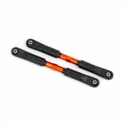 Traxxas Camber Links, Front, Sledge (TUBES Orange-anodised, 7075-T6 Aluminium, Stronger Than Titanium) (117mm) (2)/ Rod Ends, Assembled With Steel Hollow Balls (4)/ Aluminium Wrench, 8mm (1)