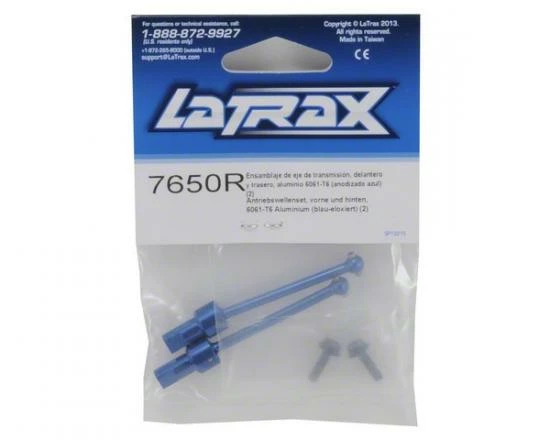 Traxxas Driveshaft Assembly - Front Or Rear - 6061-T6 Aluminum (blue-an